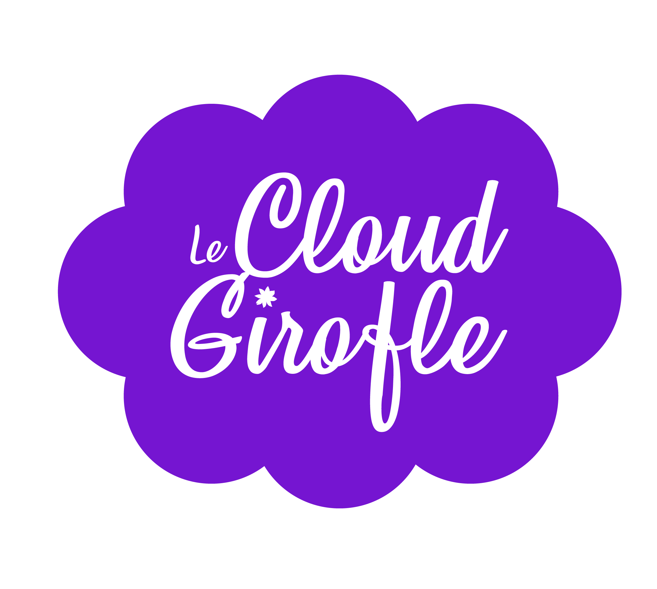 Logo du Cloud Girofle, tout mauve en forme de nuage