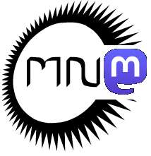 Logo de "Mes Numériques" : une roue dentelée avec à l'intérieur l'inscription "MN" suivie du logo Mastodon