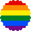 Logo de stemy.me représentant une rosace aux couleurs de la pride