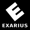Logo Exarius inspiré de celui d'E-corp dans la série télévisée Mr. Robot.