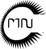 Logo de "Mes Numériques" composé uniquement d'un "M" et "N" à l'intérieur d'un cercle ouvert dentelé